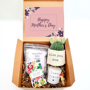 Coffret cadeau pour jardinière pour la fête des mères | PLANTE INCLUS | Jardinière Aloe you mom