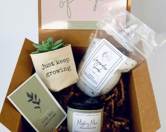 Just keep growing 2" plant gift box |PLANT INCLUDED | Thinking of you gift box