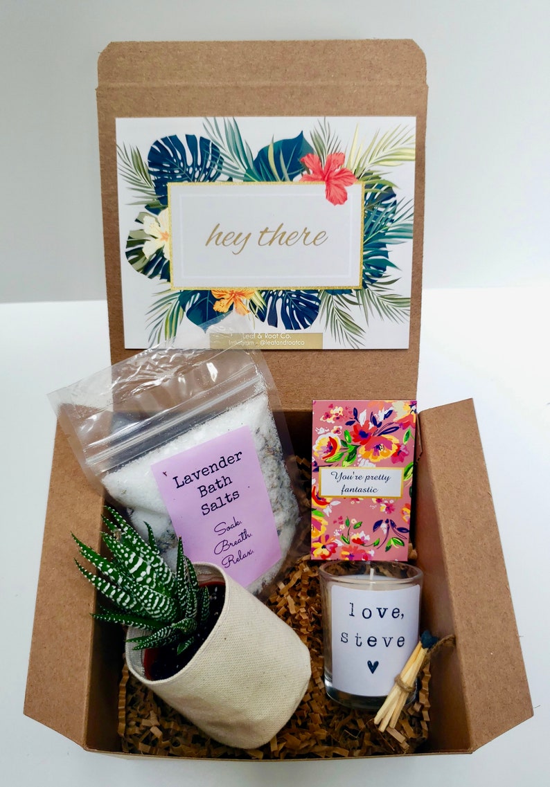 Custom 2 planter gift box PLANT INCLUDED image 1