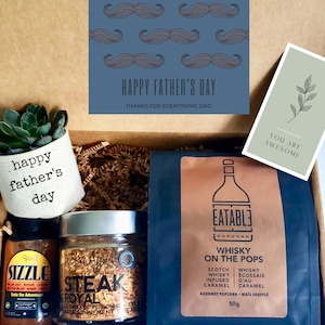 Coffret cadeau fête des pères | PLANTE 2" INCLUS | Coffret cadeau pour lui | Joyeuse fête des pères 5 cm