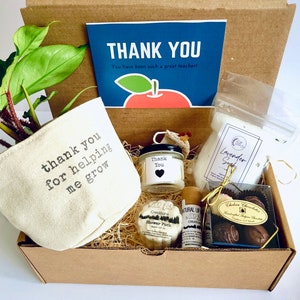 Teacher Care Package | PLANT OPTIONAL  | Gift for Teacher | Thank you for helping me grow