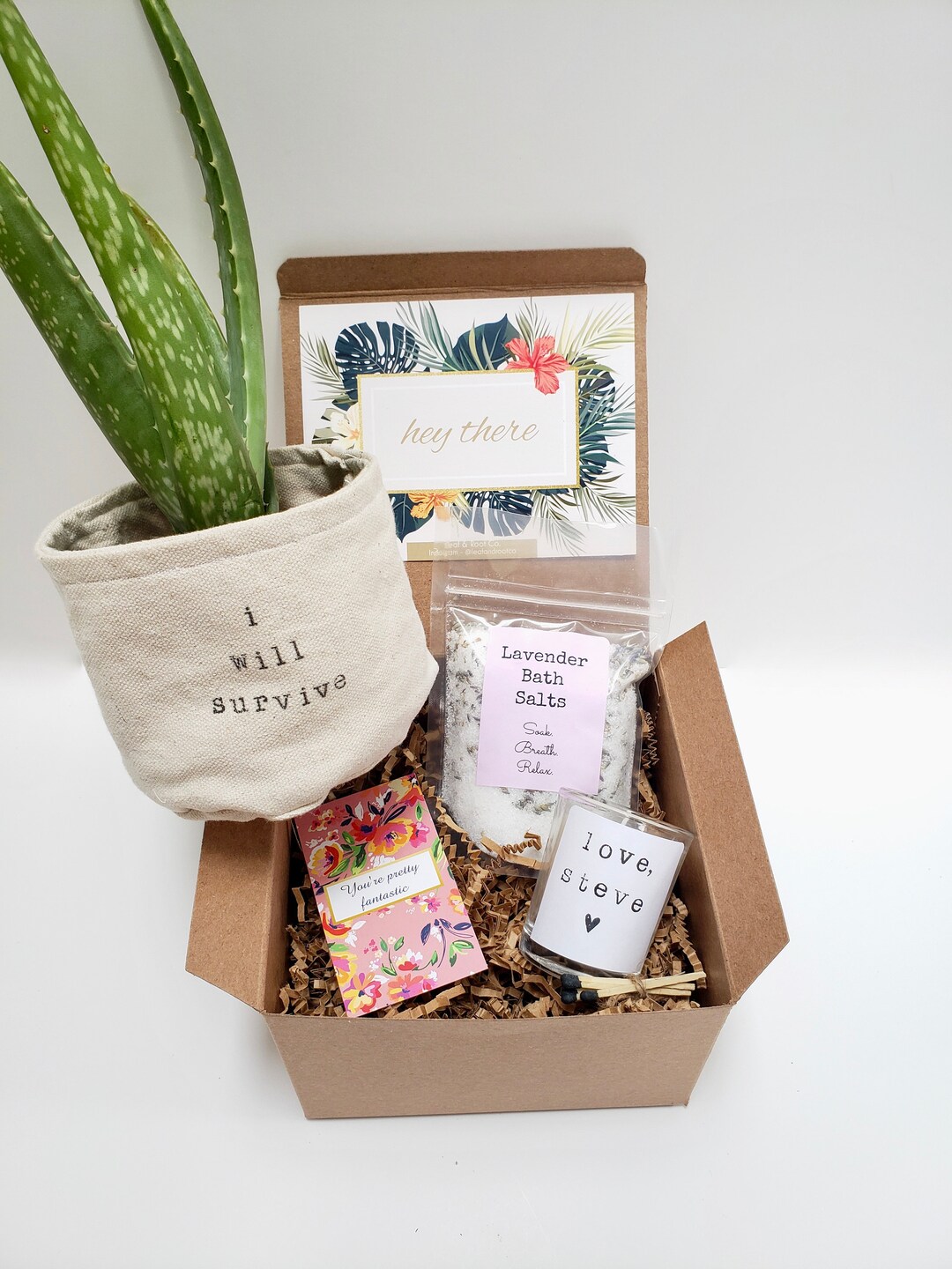 Quarantine Gift Box Thinking of You Gift Box PLANT NOT Etsy