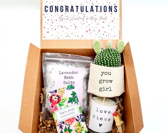 You Grow Girl 2" planter gift box | PLANT INCLUDED | Congratulations gift box