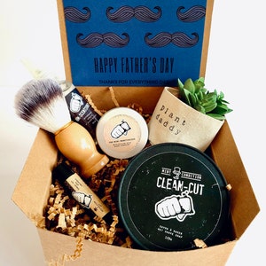 Coffret cadeau fête des pères | PLANTE 2" INCLUS | Coffret cadeau pour lui | Joyeuse fête des pères 5 cm