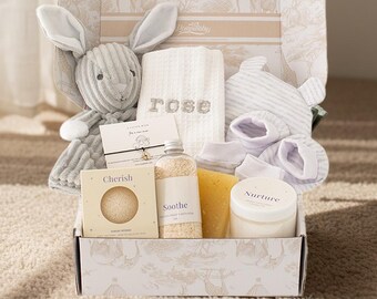 Organic New Baby & Mama Gift Set, Pregnancy Hamper, Neutral Box for Baby Boy or Girl