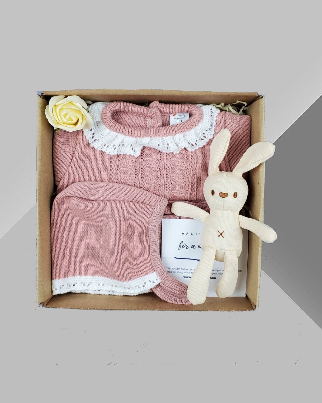 New Baby Bundle Gift Box Pink New baby girl gift / Unique Etsy