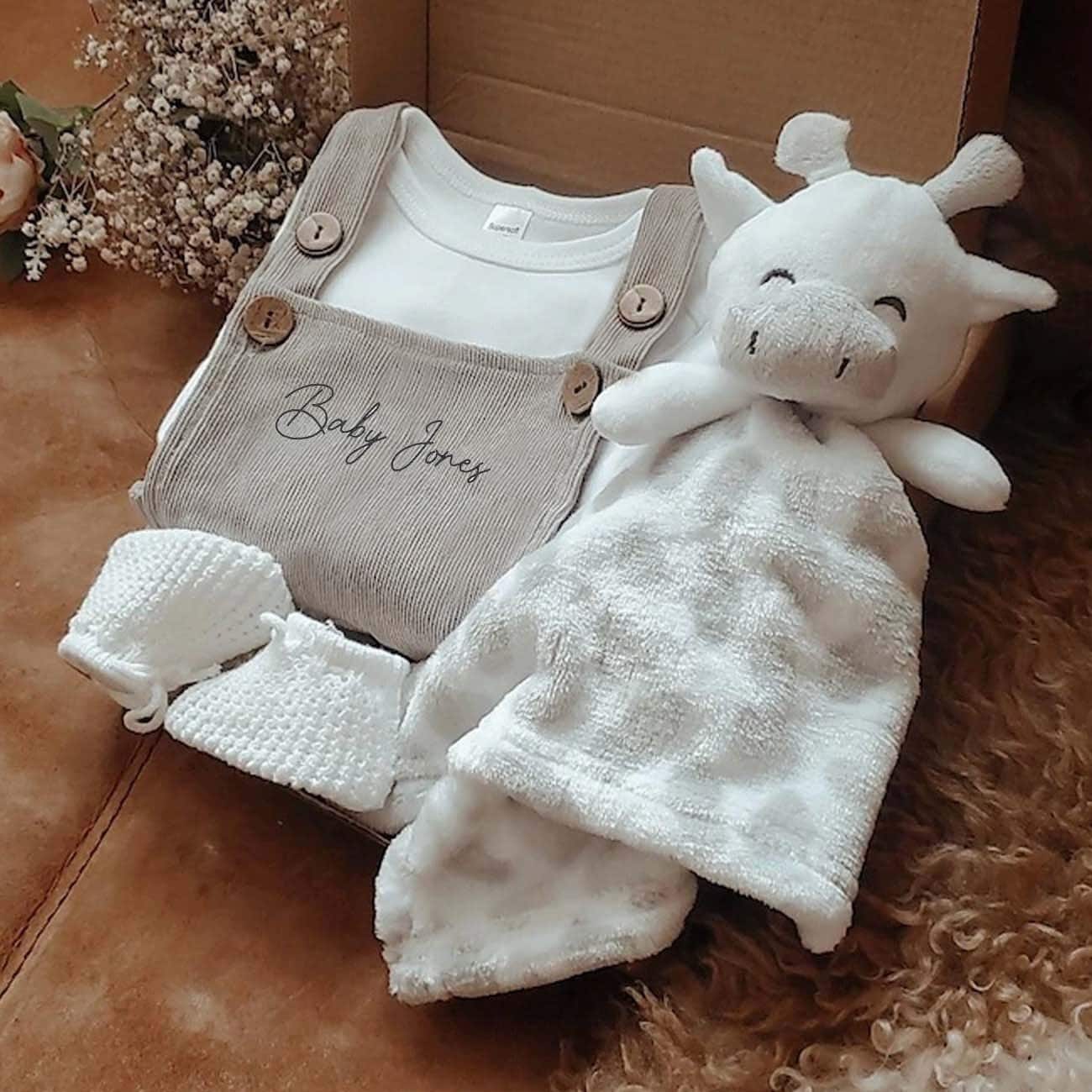 Personalised New Baby Safari Hamper New Baby Gift Baby Girl Etsy UK