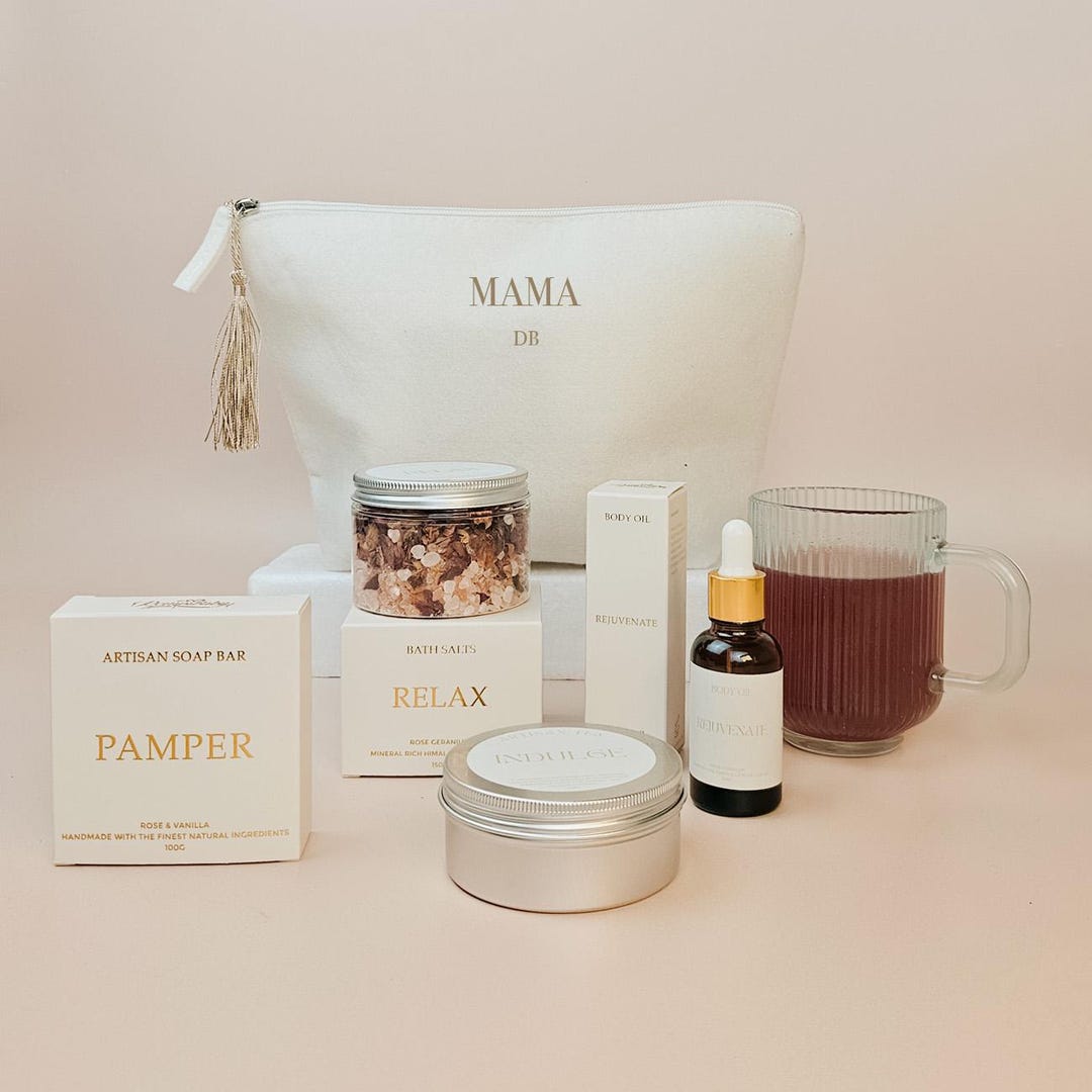 Personalised New Mum Pamper Hamper – Vegan Self Care Gift Box ...