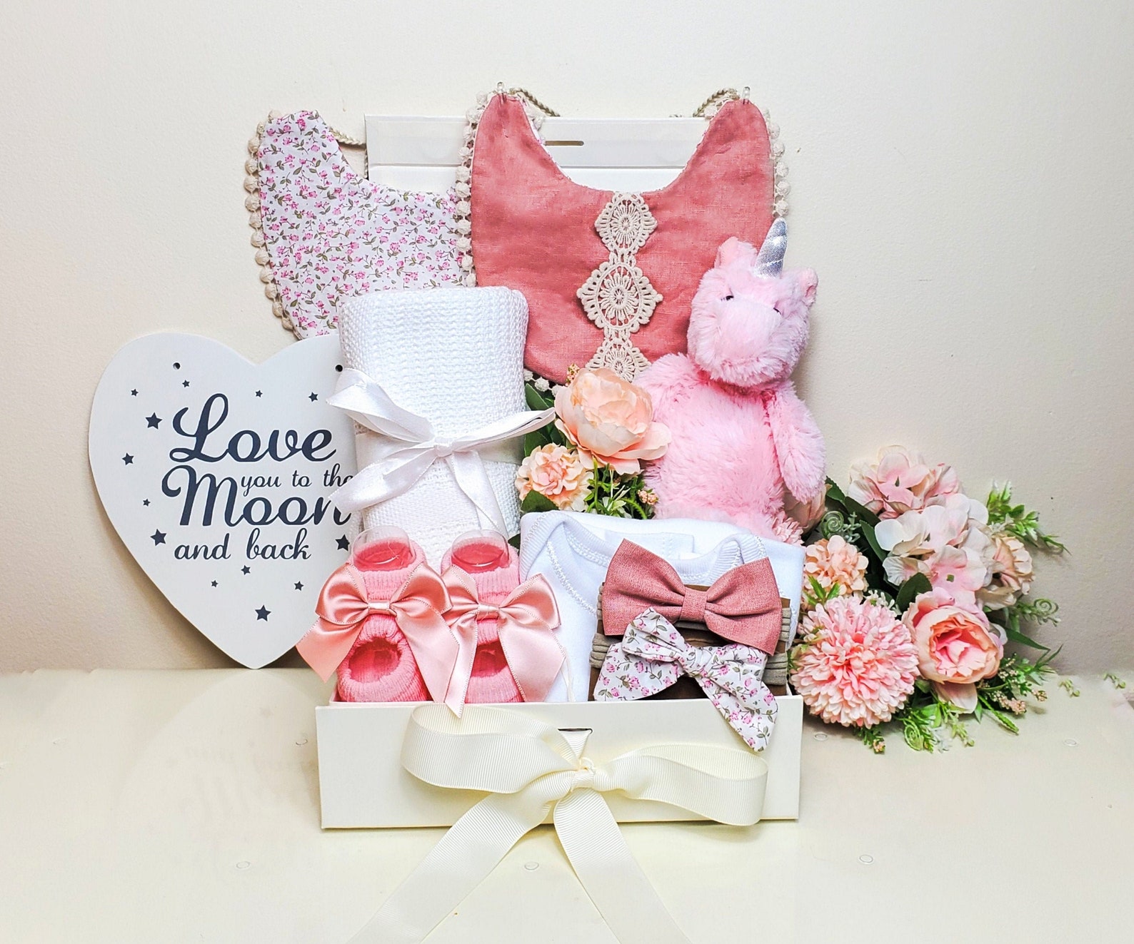 A Very Girly Gift Hamper Deluxe / New Baby Girl Gift Box / Etsy