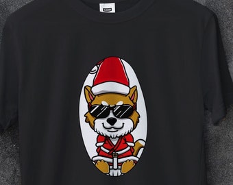 Shiba Inu Santa Shirt, Funny Shiba Inu Shirt, Doge Shirt, Cute Dog Shirt, Funny Dog Shirt