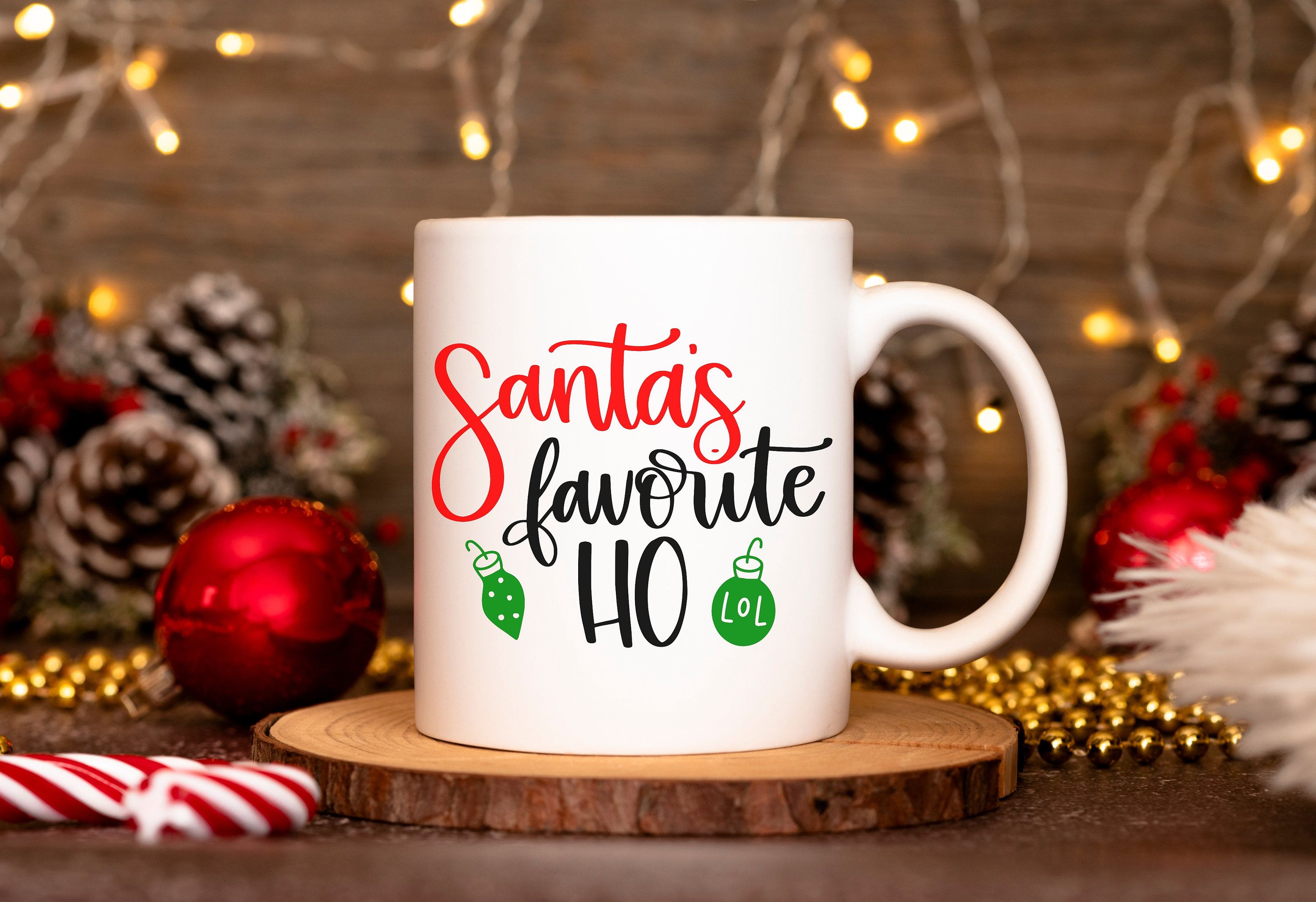 Santa's Favorite Ho Coffee Mug Holiday Gifts Naughty Christmas