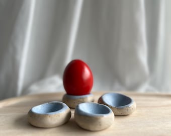 Handmade ceramic egg cup – unique & lovingly crafted