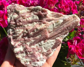 Large Pink Tourmaline Rubellite Quartz Crystal, Brazil, 1620g