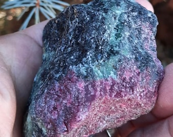 RUBY in ZOISITE Raw Gemstone, AAA Quality from Tanzania