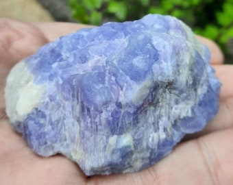 AA HACKMANITE Gemstone: Raw Violet Crystal from Afghanistan
