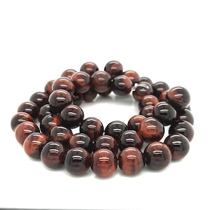Natural BULL EYE, High-Quality Grade A, Semi-precious Gemstone Round Beads, Size 8mm - Approx 15.5&#39;&#39; strand