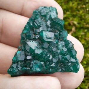 RAW DIOPTASE: Emerald Sparkle from Congo, AAA Quality