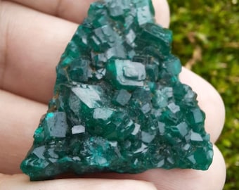 RAW DIOPTASE: Emerald Sparkle from Congo, AAA Quality