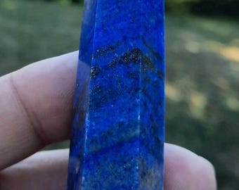LAPIS LAZULI Point, Quality Deep Blue Crystal