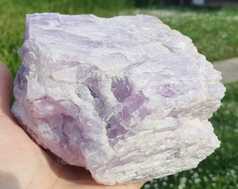 RAW KUNZITE Crystal: Gentle Love from Nigeria, AAA quality