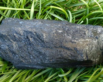 Large BLACK TOURMALINE Raw Mineral, Grade AA Brazilian Crystal