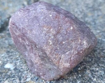 RAW RUBY Specimen – Natural Red Corundum Crystal from Guinea, Root Chakra Stone