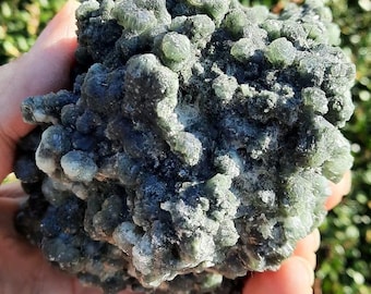 PREHNITE Specimen – Unique Green Grape Crystal from Morocco, AA Quality