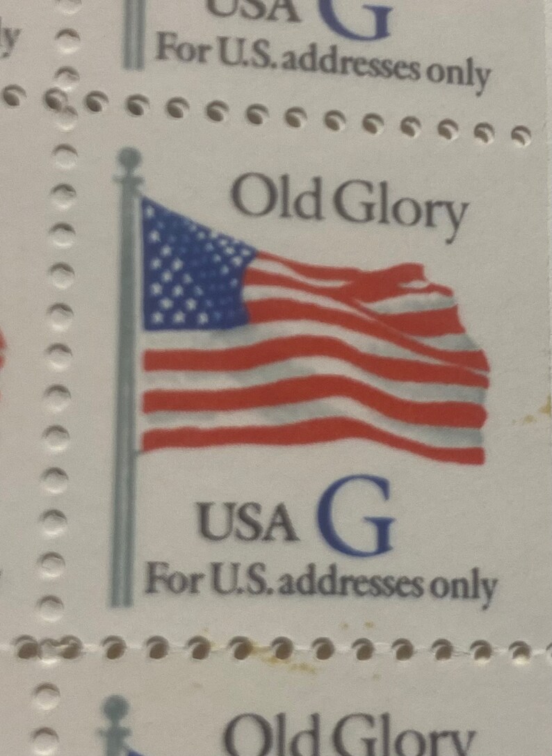 Old Glory Flagpole U.S. Postage Stamps Face Value 32 Cents 1994 Scott