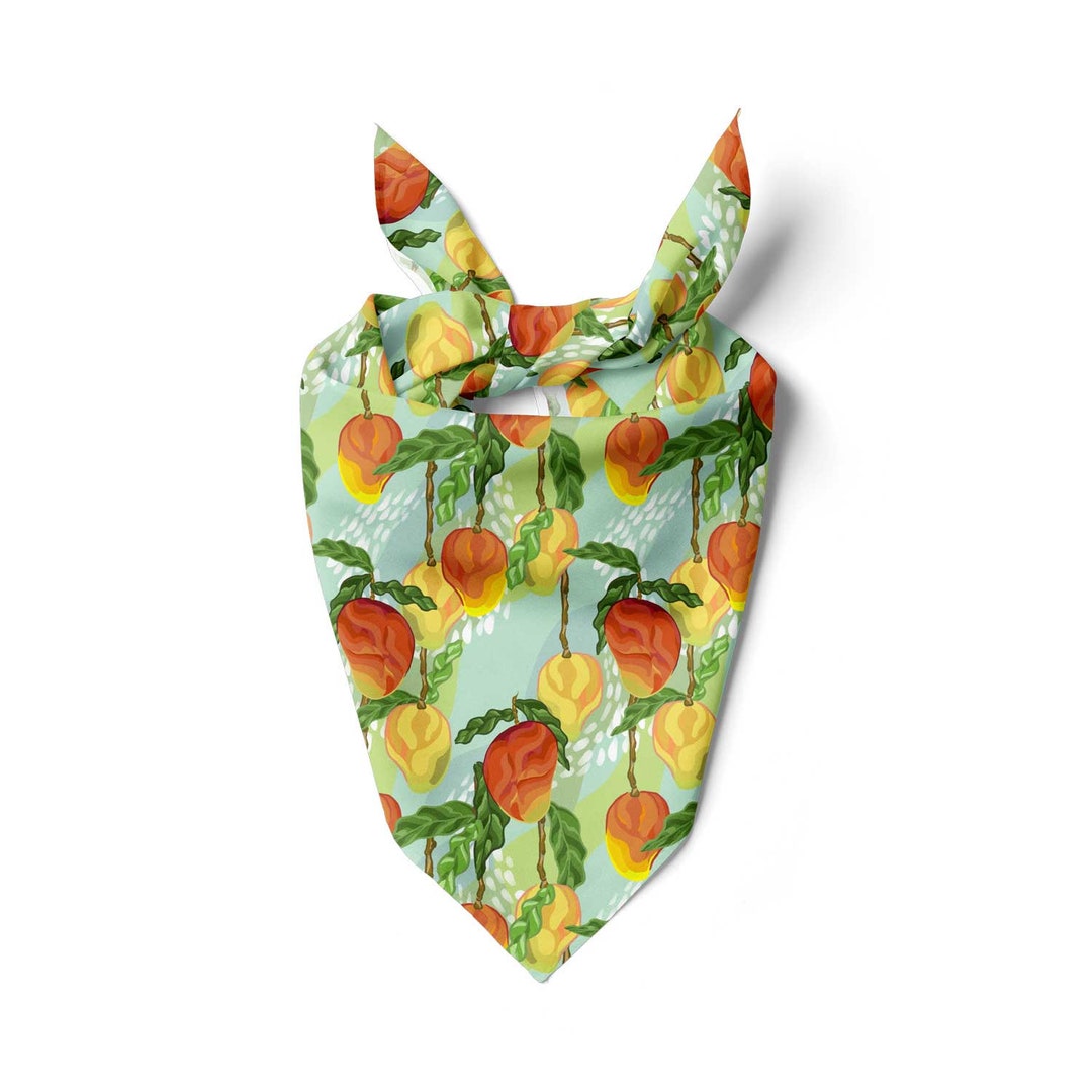 Miami Mangos Bandana Fruit Dog Accessory Etsy