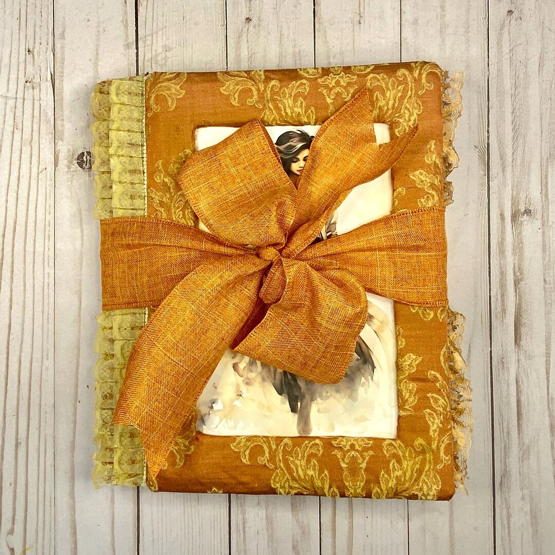 ON THE WAY Altered Book Journal, Handmade Keepsake for Photos ...