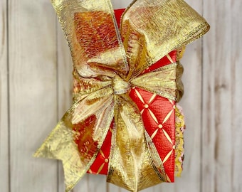 CHRISTMAS JOY Journal. Christmas gift! Comes beautifully Packaged. Great for Writing, Memorabilia, Photos. Handmade Book. Keepsake.