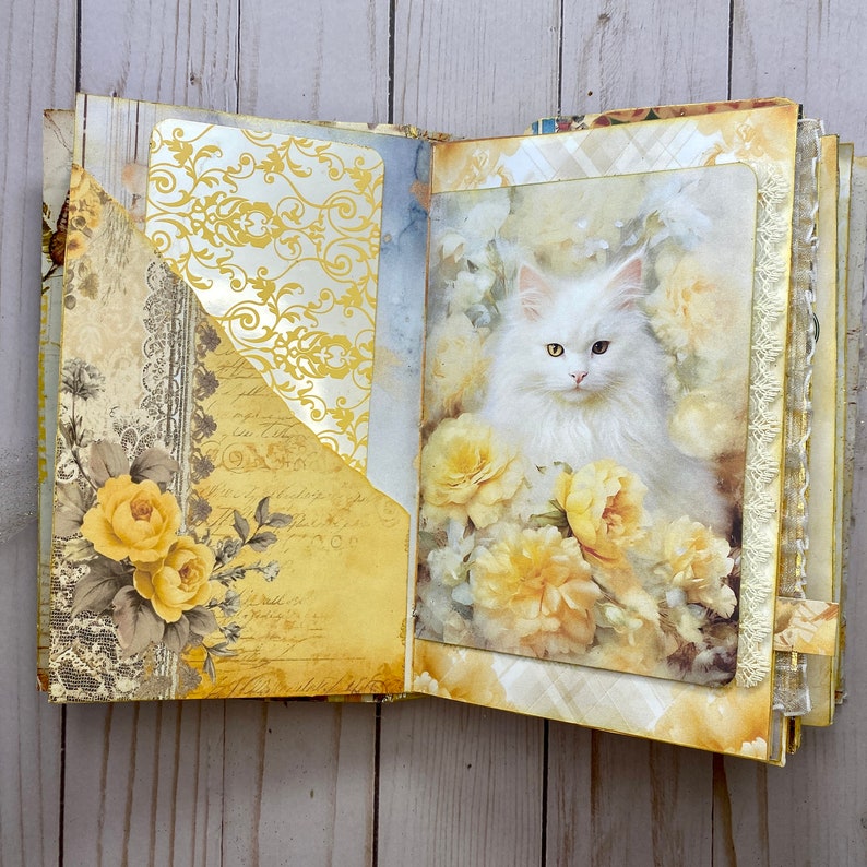 MELLOW YELLOW Journal. Memory Keeper. Photo Album. Junk Journal. Art ...