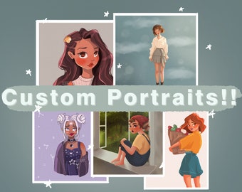 Custom Portrait From Photo, Custom stylized, Semi Realism, Photo To Cartoon, Professional Portrait, Digitally made artwork