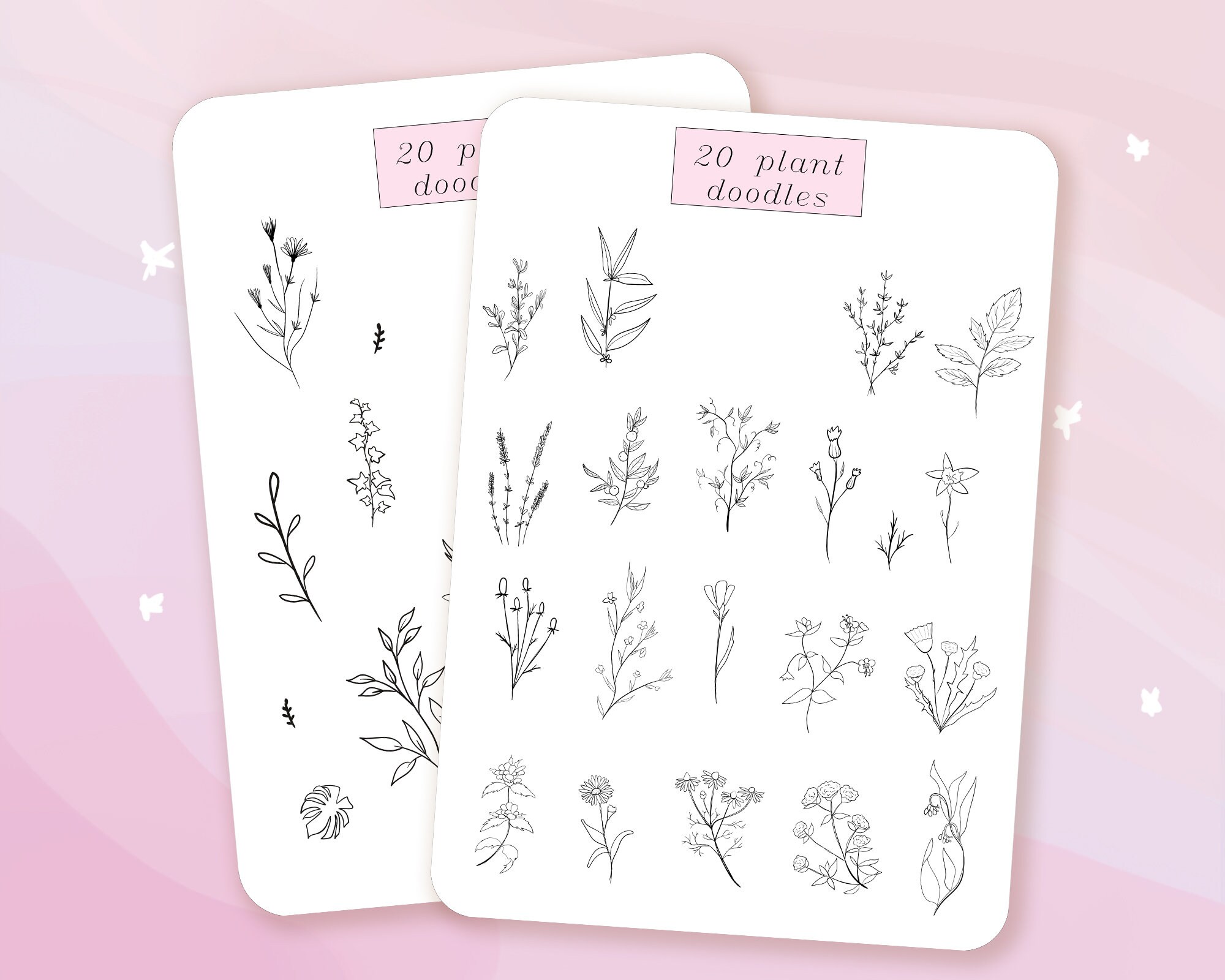 vintage spring flower stickers for planners bullet journal etsy