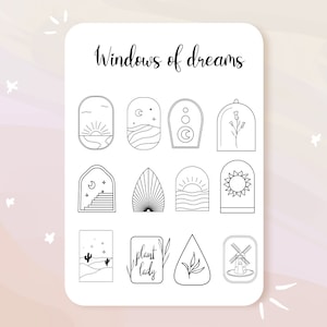 Selos para penpal, bullet journals, artjournals, planners. Selos exclusivos desenhados à mão