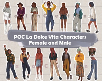 La Dolce Vita Inspired POC Stickers – Handmade Artworks