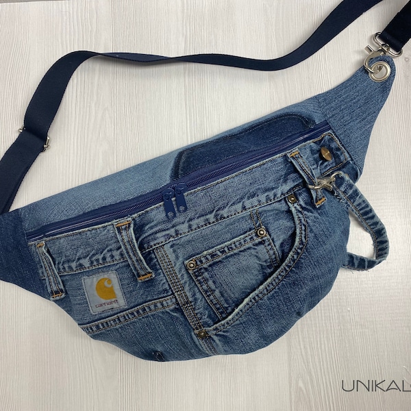 XL Bum bag Vintage from Carhartt - Jeans belly bag special recycled fanny pack Crossbody upcycling unisex bag Slingbag hip bag