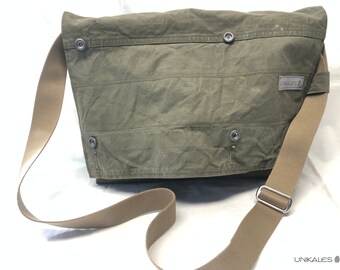 Messengerbag Bag made of Bundeswehr Tent Redesign Recycling Bag Upcycling Bag Single Piece Unisex Bag