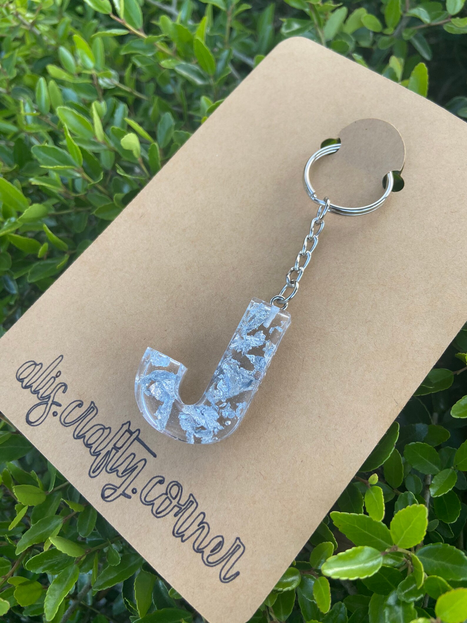 Custom Silver Holographic Keychain Set Etsy
