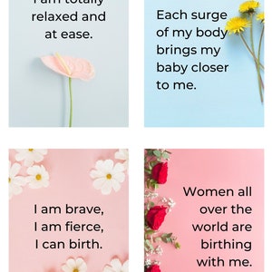 Printable Birth Affirmation Cards