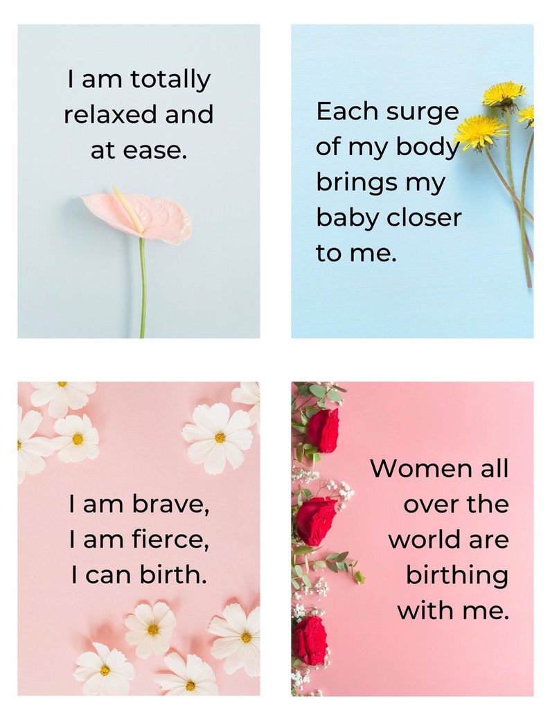 Printable Birth Affirmation Cards - Etsy