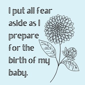 Birth Affirmations, Printable Birth Affirmations, Coloring Pages, Full ...