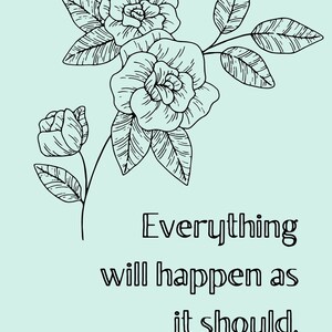 Birth Affirmations, Printable Birth Affirmations, Coloring Pages, Full ...