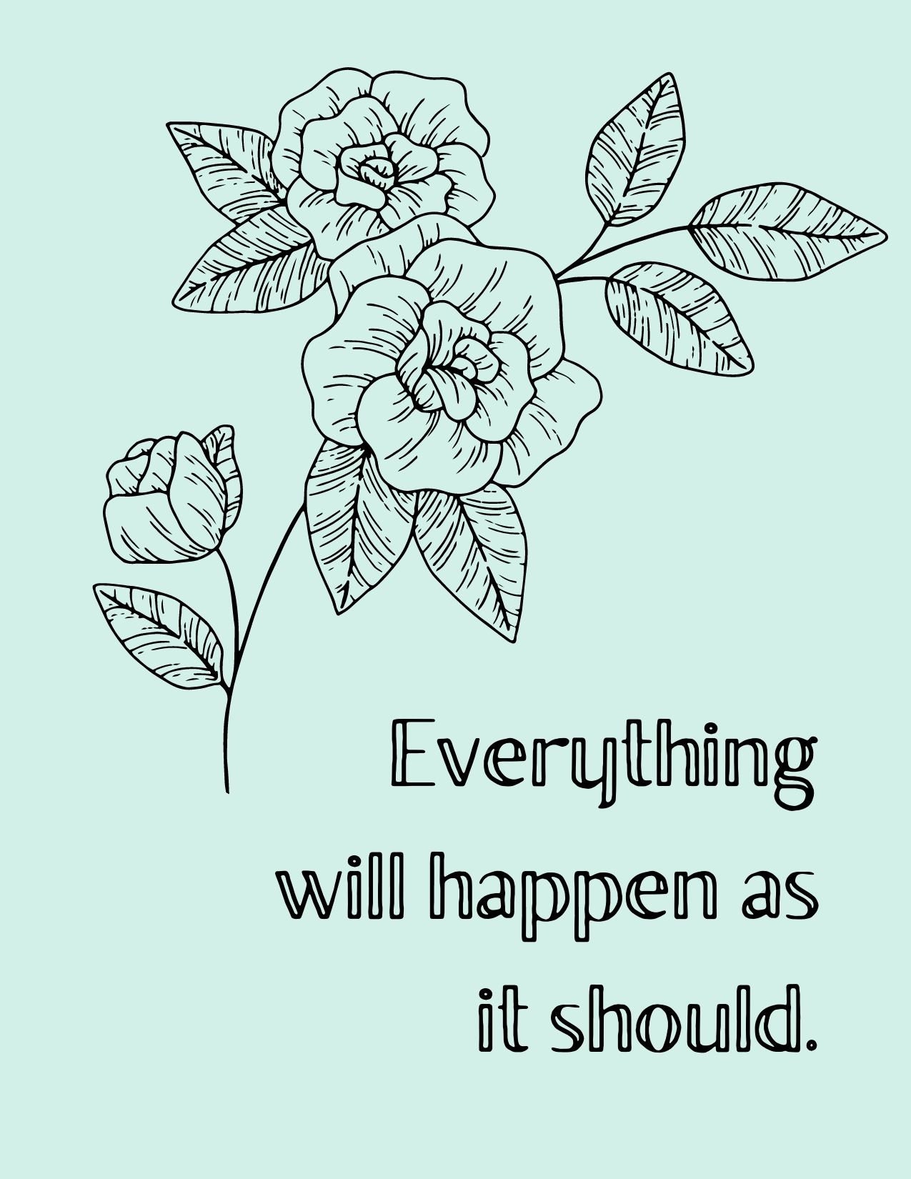 Birth Affirmations, Printable Birth Affirmations, Coloring Pages, Full ...