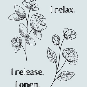 Birth Affirmations, Printable Birth Affirmations, Coloring Pages, Full ...