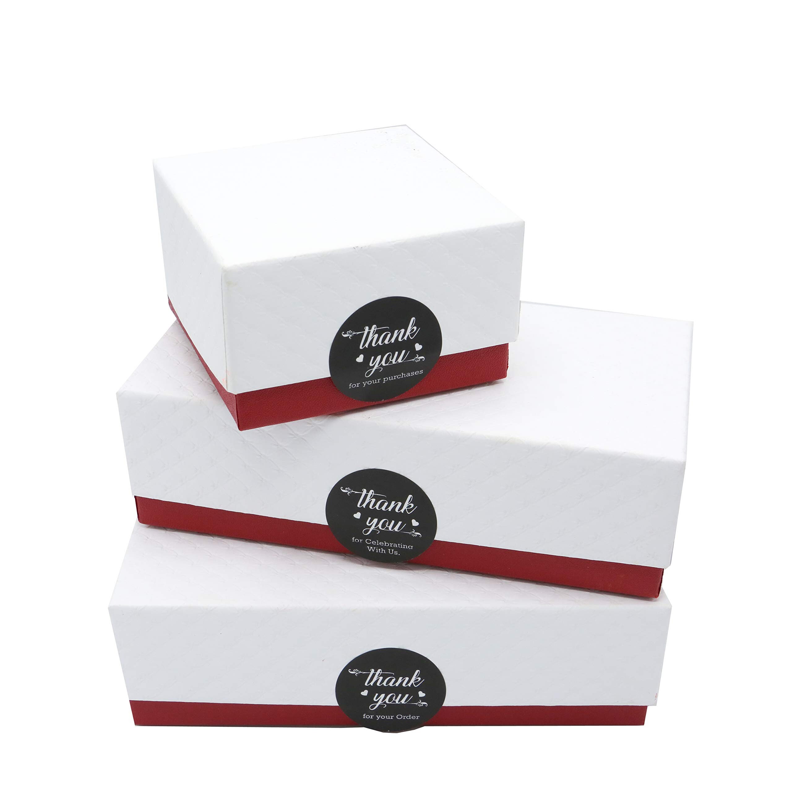 500 Pcs Thank You 1.5" Round BLACK Sticker Roll With Dispenser Box - Etsy