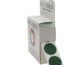Infi-Touch Labels 1 Inch Round Permanent Color-Code Dot Stickers, 1000 per Dispenser Box - Listing 2 of 3