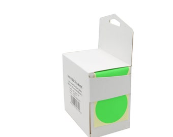 Infi-Touch Labels 2 Inch Round Permanent Color-Code Dot Stickers, 500 Sticker per Roll - Fluorescent Colors