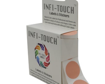 Infi-Touch Labels 1 Inch Round Permanent Color-Code Dot Stickers, 1000 per Dispenser Box - Listing 1 of 3