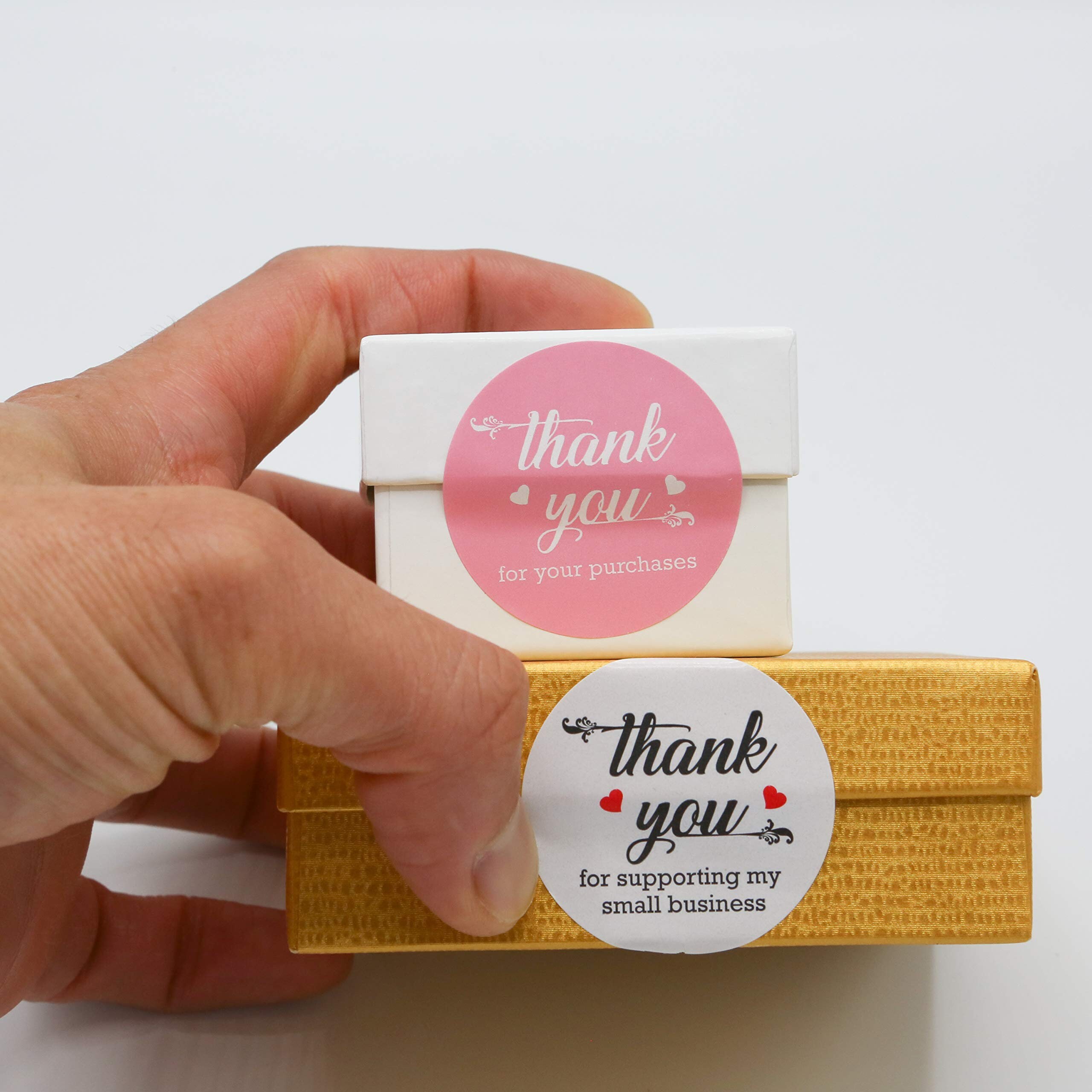 Infi-touch 2 Inch Round White Thank You Stickers -500 Labels per Roll ...